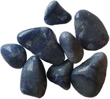 (image for) 1 lb Blue Adventurine tumbled stones