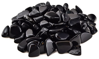 (image for) 1 Lb Black Obsidian tumbled