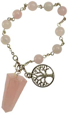 (image for) Rose Quartz pendulum bracelet