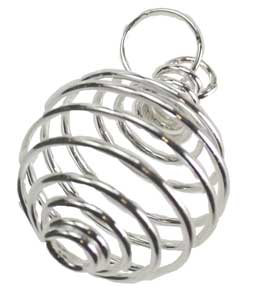 (image for) 1" x 7/8" Silver Plated coil