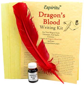(image for) Dragon's Blood writing kit