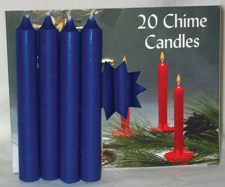 Dark Blue Chime Candle 20pk