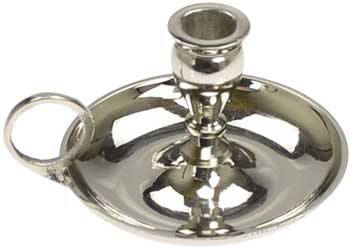 Nickel chime candle holder