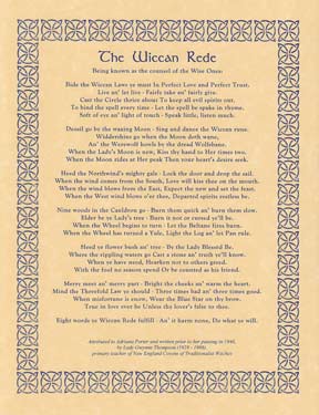 Wiccan Rede(long poem) poster