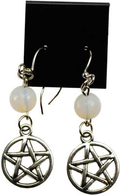 Opalite Pentagram earrings