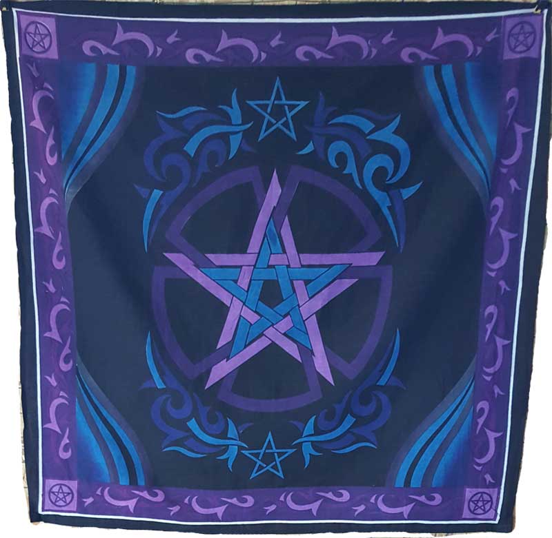 36" x 36" Pentagram altar cloth