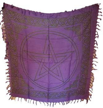 Large Pentagram altar cloth