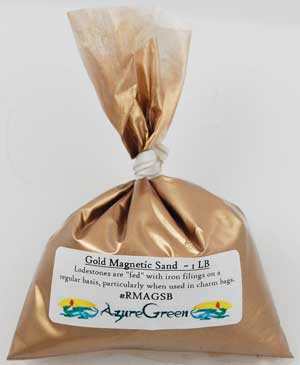 (image for) 1 Lb Gold Magnetic Sand (Lodestone Food) - Click Image to Close