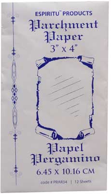 (image for) 3" x 4" Parchment Paper 12pk