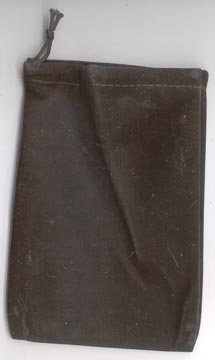 Bag Velveteen 4 x 5 1/2 Black