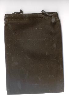 Bag Velveteen: 5 x 7 Black